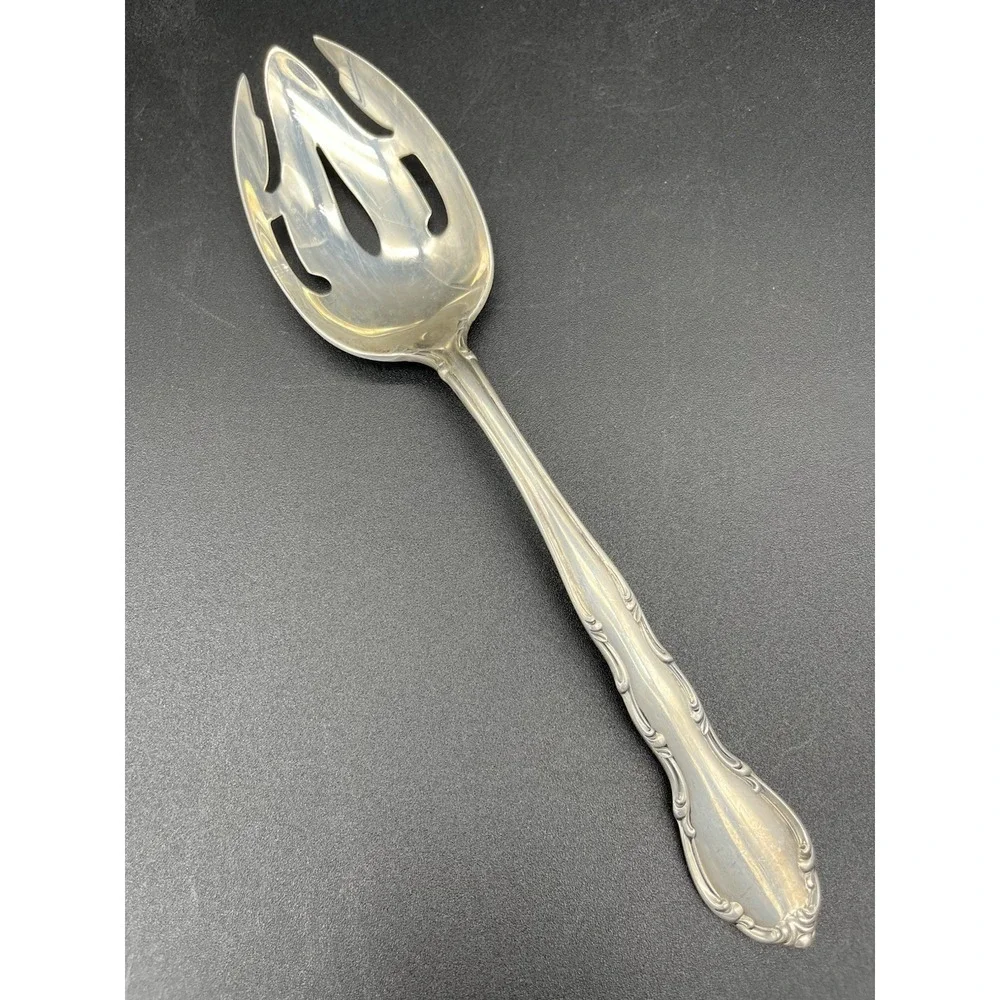 Sterling Silver Andonte Pierced Tablespoon Serving Spoon By Gorham Silver